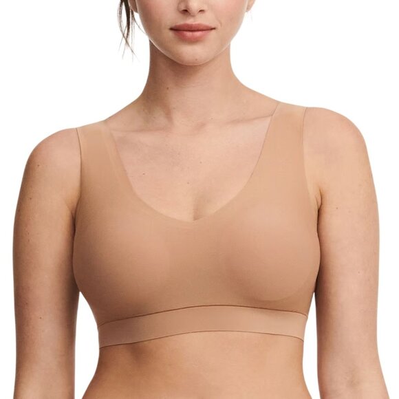 Chantelle SoftStretch Padded V-Neck Bra Coffee Latte - C16A10